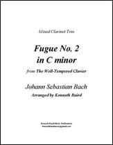 Fugue No. 2 in C minor (mixed clarinet trio) P.O.D. cover